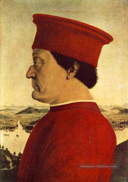  Francesca Tableau - Portrait de Federico Da Montefeltro Humanisme de la Renaissance italienne Piero della Francesca